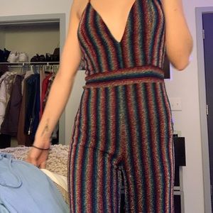 FASHION NOVA rainbow jumpsuit!!
